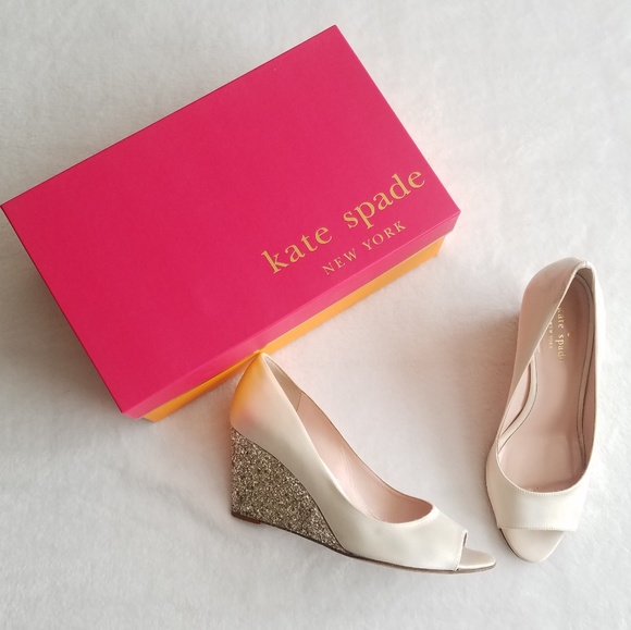 kate spade Shoes - Kate Spade Radiant Wedge size 8 sparkle